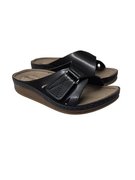 Enova Ortopedik Yumuşak Taban Cırtlı Günlük Kadın Terlik - Resim 11