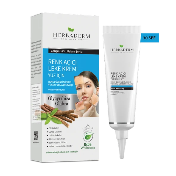 HERBADERM RENK ACICI LEKE KREMI (YUZ ICIN ) - Resim 2