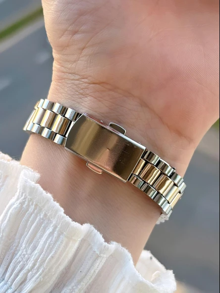 Coliseum Çelik Kordon Takvimli Kadran Özel Tasarım Vintage Seri Kadın Kol Saati+Bileklik PS.8341.M8 - Resim 3