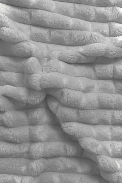 Merinos Modern Line 3 Parça Battaniye Seti - Gri - 3