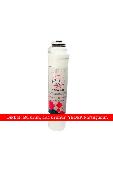 Car Fil Karavan Ve Tekne Tipi Su Arıtma Filtresi Koku, Tat Ve Renk Düzenleyici Yedek Kartuşu