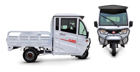 Kuba E-kamyonet Elektrikli Moped Beyaz - 1