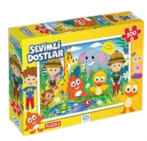 Sevimli Dostlar Puzzle 200 ürün görseli
