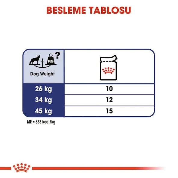 Royal Canin Maxi Adult Büyük Irk Yetişkin Köpekler İçin Parça Etli Konserve Yaş Mama Pouch 140 Gr - Resim 7