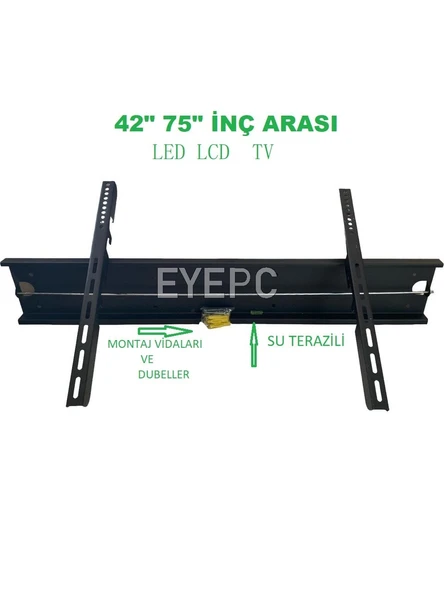 Beko 70"-75 " Inç 200-212 cm Ekran LED Tv Sabit Askı Aparatı Metal ürün görseli 1