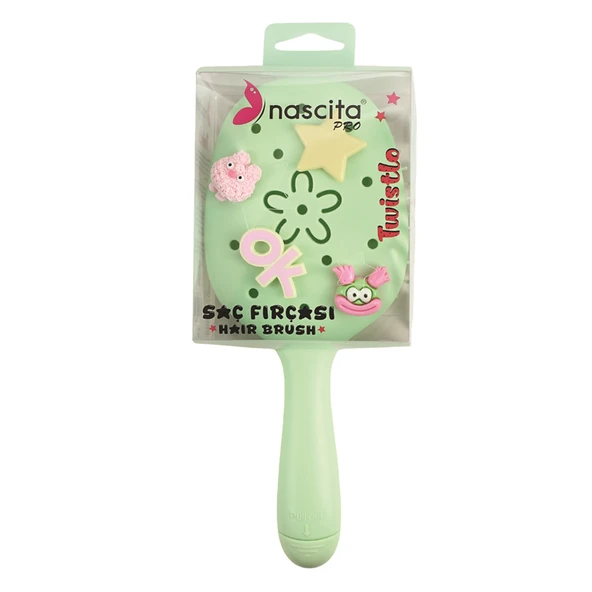 YEŞİL TWISTLO SAÇ FIRÇASI ürün görseli 1