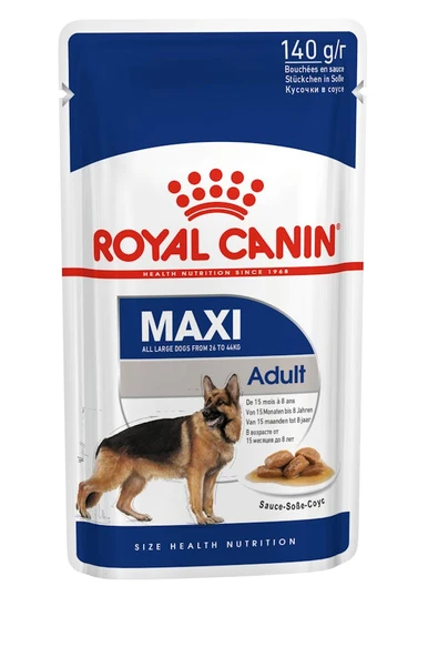 Royal Canin Maxi Adult Büyük Irk Yetişkin Köpekler İçin Parça Etli Konserve Yaş Mama Pouch 140 Gr ürün görseli 1