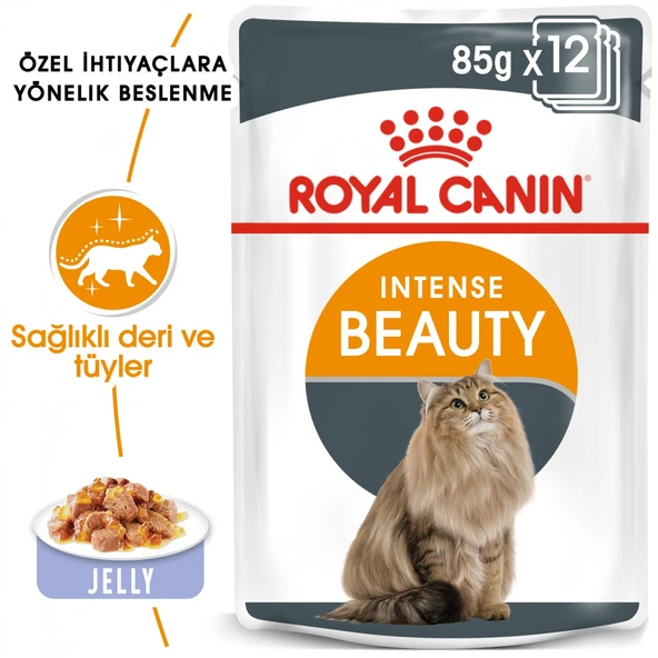 Royal Canin Intense Beauty Pouch Kedi Konserve Yaş Maması 85 Gr ürün görseli 1