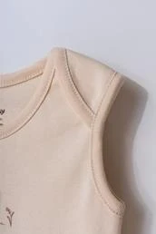 Bebek 2li Askılı Zıbın Body %100 Organik Pamuk - Bebek ve Yenidoğan Serisi - csy8175 - 4