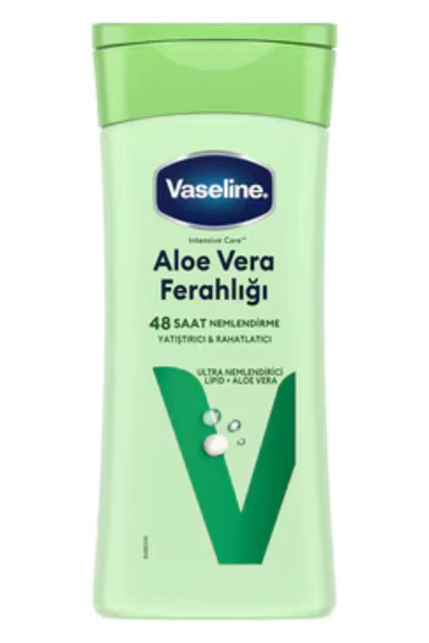 Vaseline Vücut Losyonu Aloe Vera Ferahlığı – Kuru Ciltler İçin Yoğun Nemlendirici Losyon, 200 ml ürün görseli