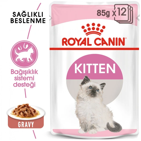 Royal Canin Pouch Gravy Kitten Instinctive Yaş Yavru Kedi Maması 85 Gr ürün görseli 1