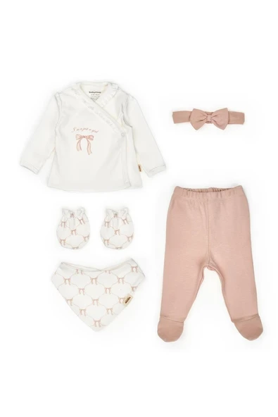 Bebek 5'li Set %100 Organic Pamuk Yenidoğan Serisi - CSY8174 - Resim 3