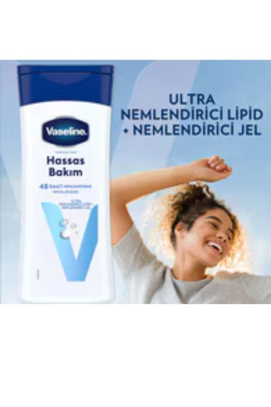 Vaseline Vücut Losyonu Hassas Bakım – Kuru, Çok Kuru ve Hassas Ciltler İçin Yoğun Nemlendirici, 200 ml