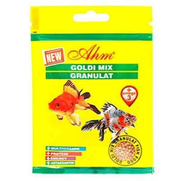 Ahm Goldi Mix Granulat Balık Yemi 15 Gr