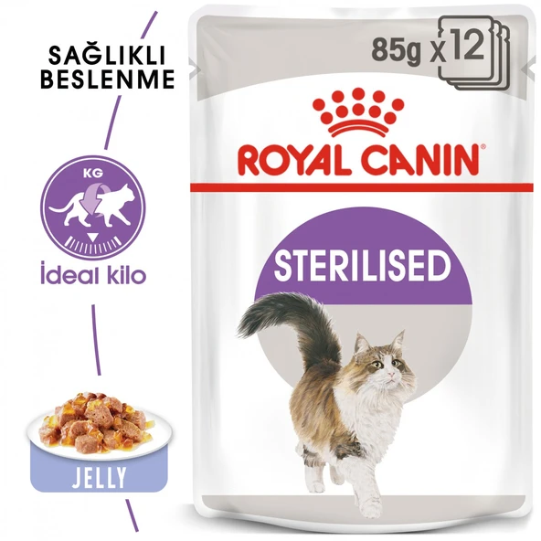 Royal Canin Sterilised Jelly Kısırlaştırılmış Kedi Konserve Yaş Maması Pouch 85 gr ürün görseli