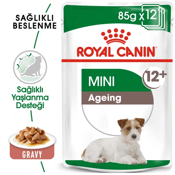 Royal Canin Mini Ageing 12+ Gravy Pouch Yaşlı Köpek Konserve Yaş Mama 85 Gr ürün görseli 1