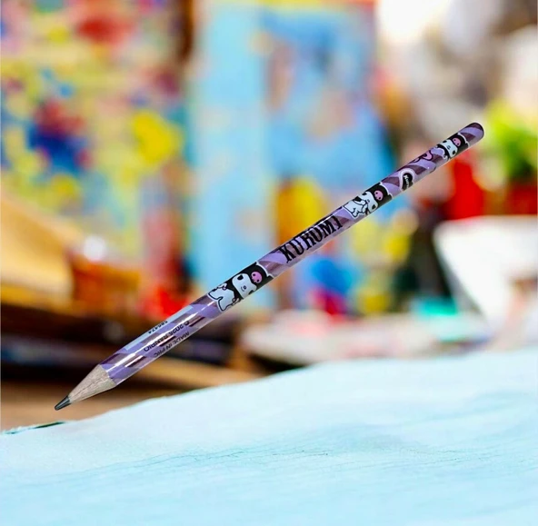 Kuromi Tekli Sevimli Desenli Kurşun Kalem 1 Adet - 5