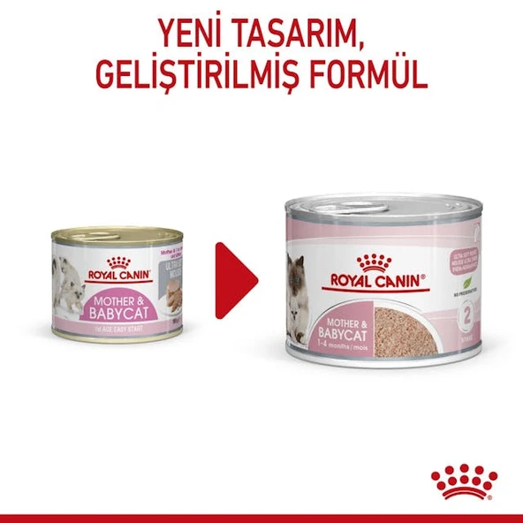 Royal Canin Mother&Babycat Anne ve Yavru Yaş Konserve Mama 195 Gr - Resim 5