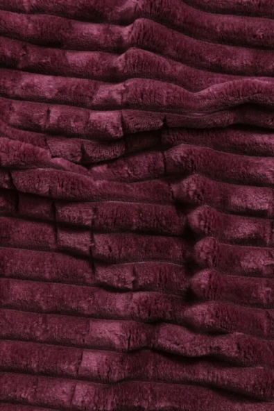 Merinos Modern Line 3 Parça Battaniye Seti - Mürdüm - 2