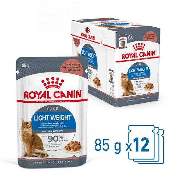 Royal Canin Gravy Ultra Light Pouch Diyet Yaş Kedi Maması Pouch 85 Gr - Resim 4