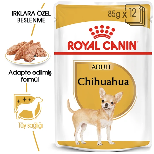 Royal Canin Chihuahua Yetişkin Yaş Köpek Mama Pouch 85 gr ürün görseli 1