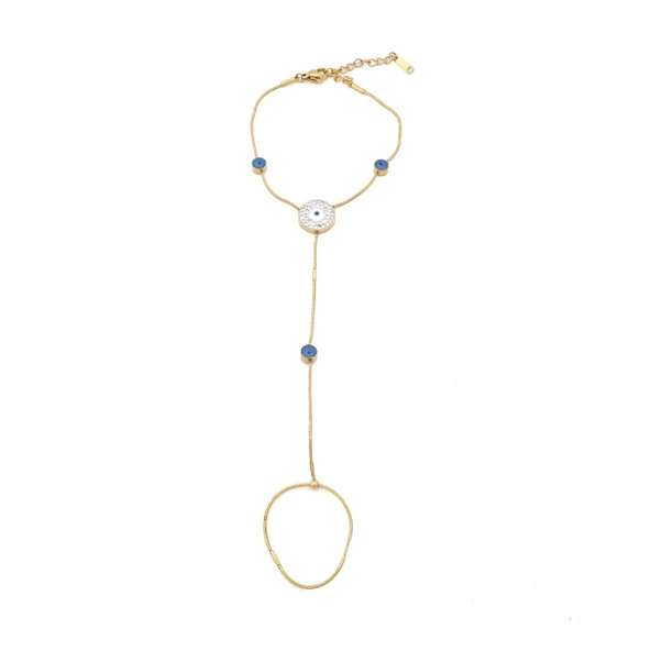 Şahmeran Altın Kaplama Kadın Nazar Boncuklu Model-SHM-101 ürün görseli