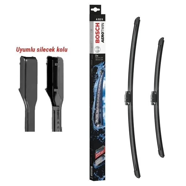 Bosch Silecek Set Aerotwın 600/450MM A312S Duster 10+ Terrano 3 Bosch ürün görseli
