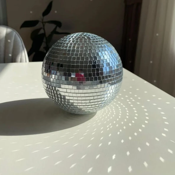 Disko Topu 12 Cm - El Yapımı Yüksek Kalite - Ev Dekorasyon - Resim 2