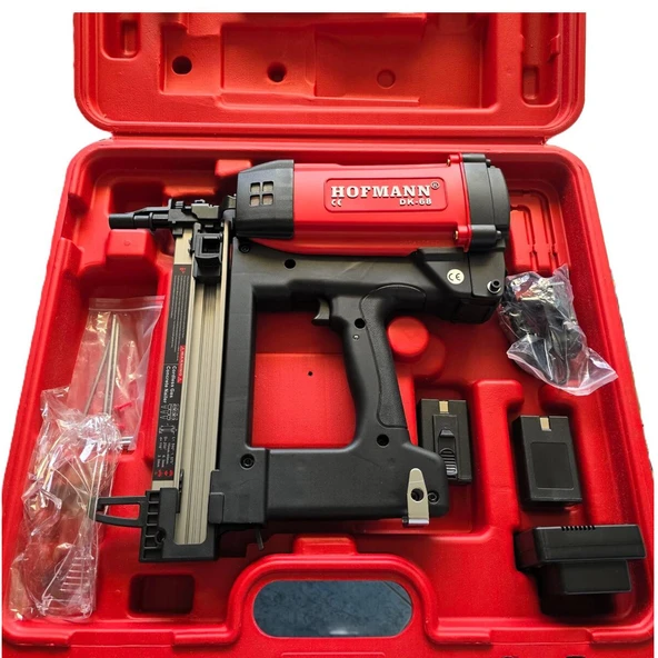 Gazlı DK68 Hafif Başlı Çivi Çakma Tabancası Şarjlı Bataryalı Pnömatik Çivi Çakma Döşeme Makinesi - Resim 4