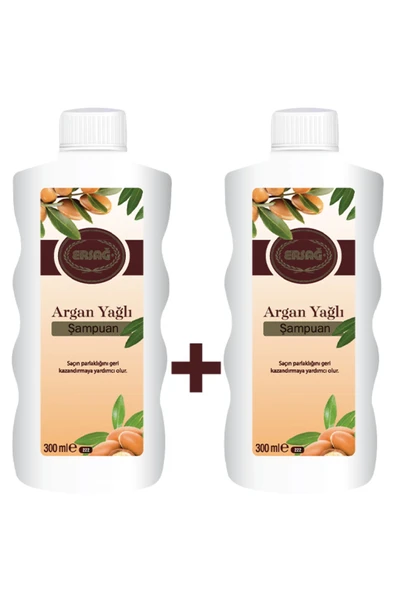 ERSAĞ ARGAN YAĞLI ŞAMPUAN 300 ML 2 ADET