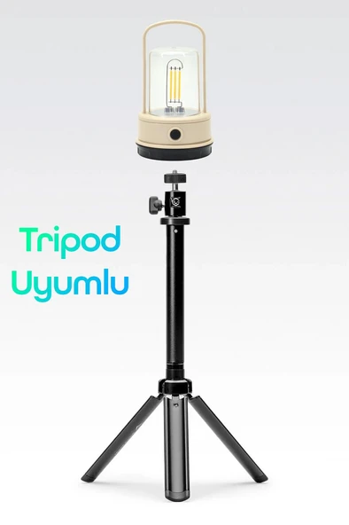 Şarjlı Kamp Lambası Filament Işıklı Orta-Yüksek Işık SOS Askılı Işıldak El Feneri Gece Lambası 382 - Resim 6