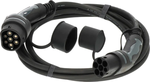 Brennenstuhl E-Mobility Serisi Duvar Tipi ve İstasyon Uyumlu Elektrikli 3 Fazlı IP55 Lisanslı 7 Metre Kablolu 11 KW Araç Şarj Kablosu (Alman Menşeli) - 2