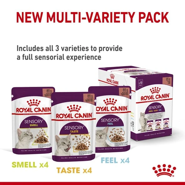 Royal Canin Sensory Taste Gravy Pouch Kedi Konserve Yaş Maması 85 Gr - 8
