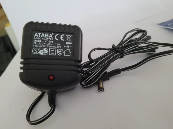 At-506 6V 500Mah 7.9 W Ac-Dc Adaptör