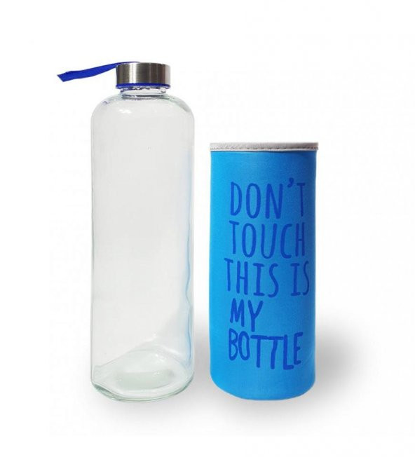 Renkli Kılıflı Cam Matara 1000 ml - 2