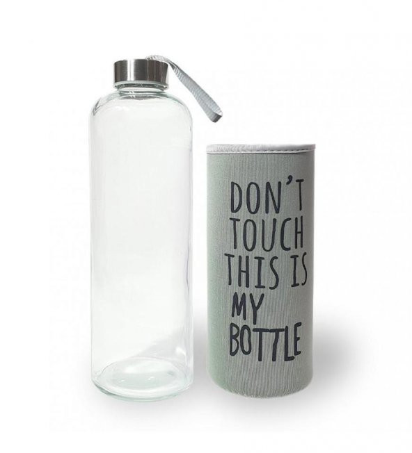 Renkli Kılıflı Cam Matara 1000 ml - 3