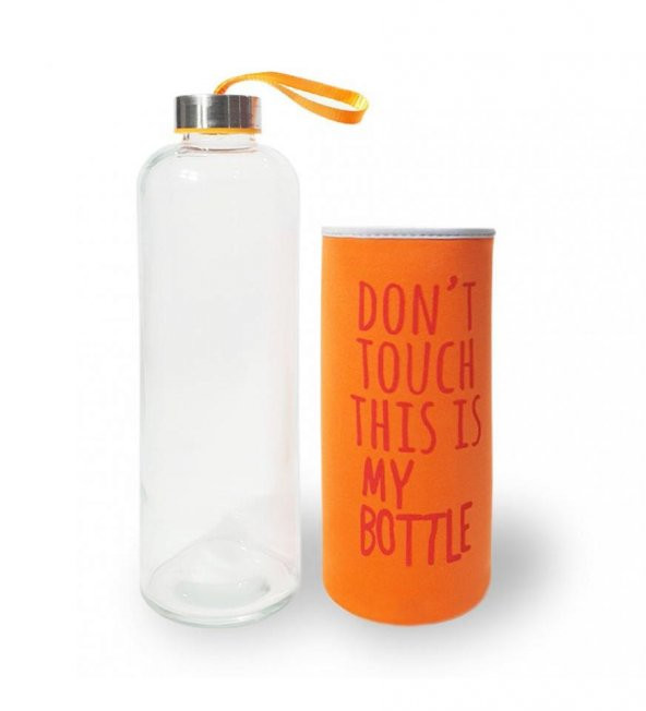 Renkli Kılıflı Cam Matara 1000 ml - 4