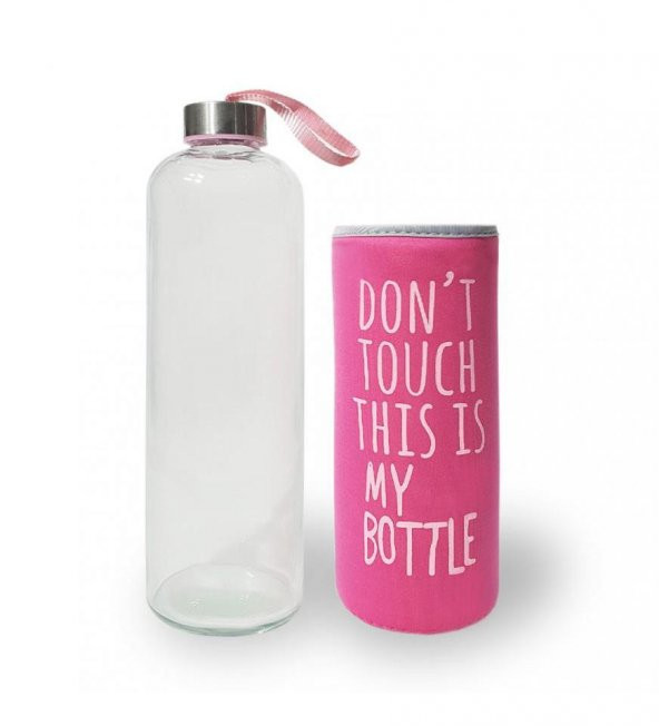 Renkli Kılıflı Cam Matara 1000 ml - 6