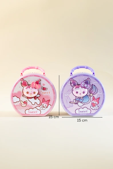 Porsima 040 Metal Şifreli Kilitli Yuvarlak Kumbara Pembe 15x15cm - Resim 4