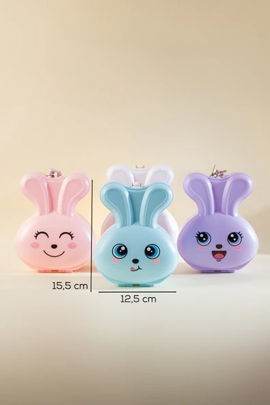 Porsima 041 Pvc Anahtarlı Kilitli Gülenyüz Kumbara Pembe 12,5x15,5cm - Resim 4