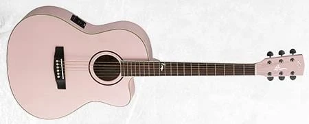 CORT JADE2F-PPM ELEKTRO AKUSTİK GİTA, ÇANTALI, SOLUK PEMBE METALİK ürün görseli