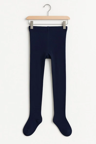 Kız Çocuk Lacivert Pamuklu Külotlu Çorap – Esnek ve Şık ürün görseli