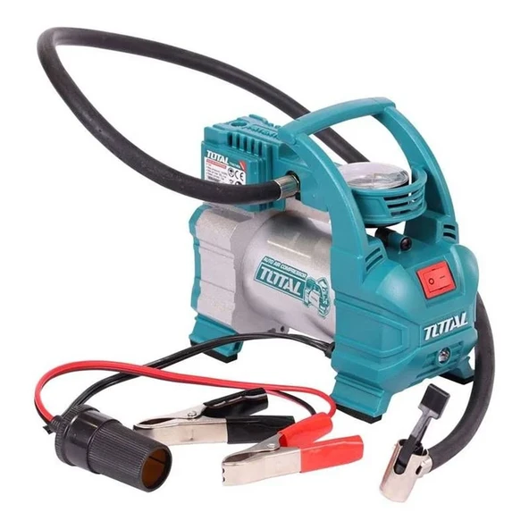 Total TTAC14061 Çakmaklık ve Akü Girişli Araç Kompresörü Lastik Şişirme Oto Hava Pompası 140PSI - 5