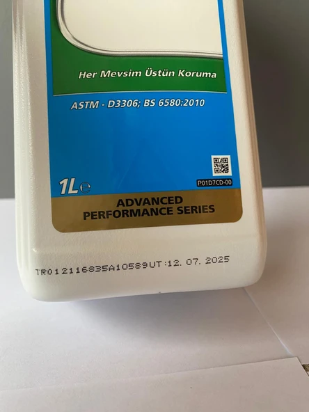 Castrol Radicool İnorganik Mavi Renkli 1 Litre Antifriz 07/2025 Üretim Mavi - 2