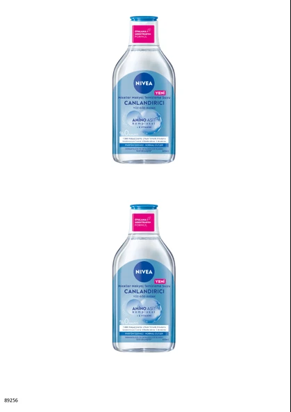 NIVEA CANLANDIRICI MICELLAR MAKYAJ TEMİZLEME SUYU 2 ADET