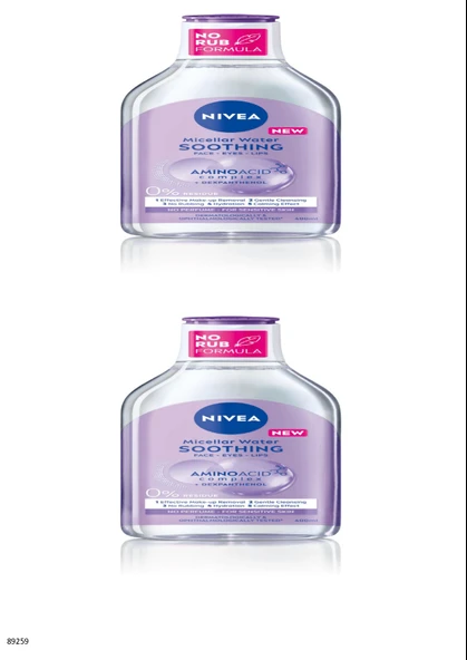 NIVEA YATIŞTIRICI MICELLAR MAKYAJ TEMİZLEME SUYU 2 ADET