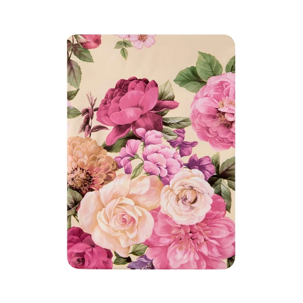 Time Çiçek Desenli Pvc Masa Örtüsü - Renkli - 140x140 cm ürün görseli