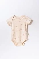 Bebek 2li Kısa Kollu Zıbın Body %100 Organik Pamuk, Bebek-Yenidoğan-CSY8176 - 6