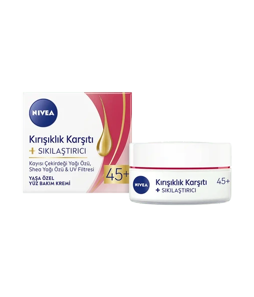 81271 NIVEA KIRIŞIKLIK KARŞITI + SIKILAŞTIRICI YAŞ 45+ YÜZ KREMİ ürün görseli 1
