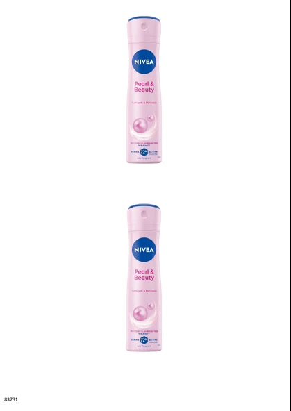83731 NIVEA PEARL  BEAUTY SPREY 2 ADET ürün görseli